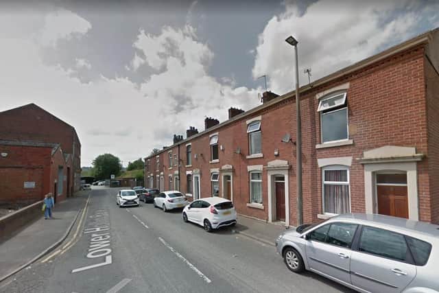 A 35-year-old man was found with stab wounds to his head and neck at a home in Lower Hollin Bank Street, Blackburn last Wednesday (July 1). Pic: Google