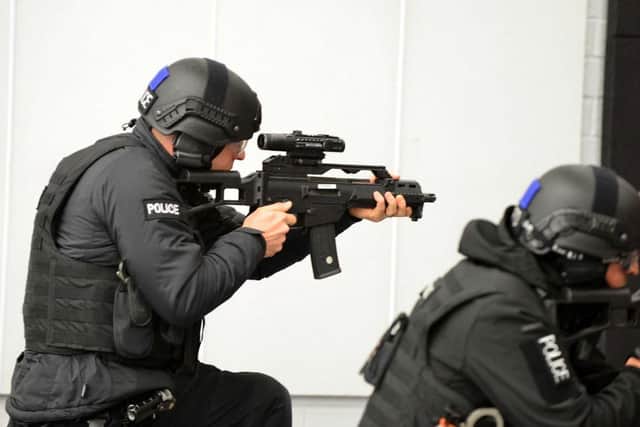 Armed officers will be carrying out training exercises across Lancashire today