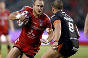 Lee Mossop in action for Salford against Castleford