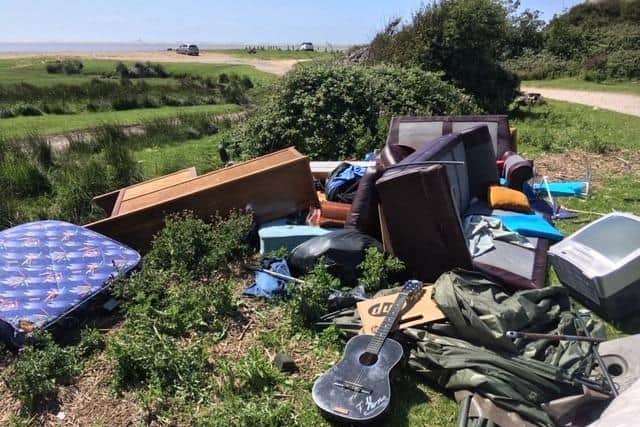 One of the fly-tipping incidents being investigated by Lancaster City Council.