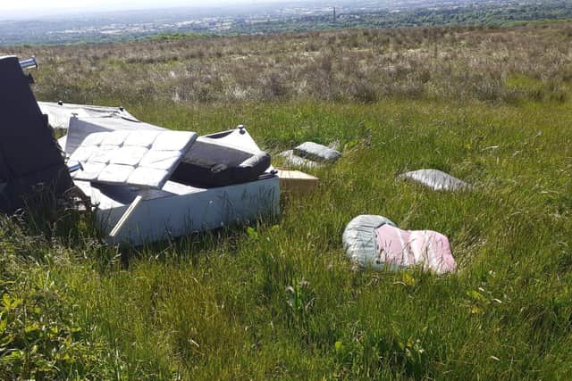 Flytipping at Smithills in Bolton