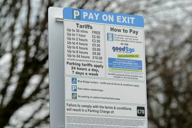 Visitors at NHS hospitals also have to pay a parking fee