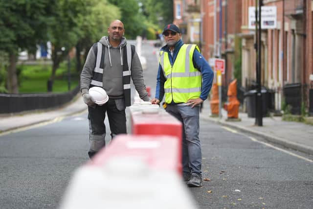 Builder Shatish Patel and property manager Zulfikar Lokhat say they are finding it difficult to access Winkley Square since the traffic flow changes were introduced