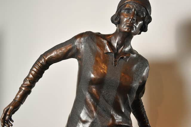 Lily Parr statue at the National Football Museum
