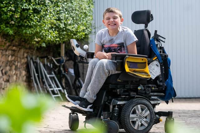 Jack Sowden (13) who has launched a petition for better disabled access in Morecambe. Photo: Kelvin Stuttard