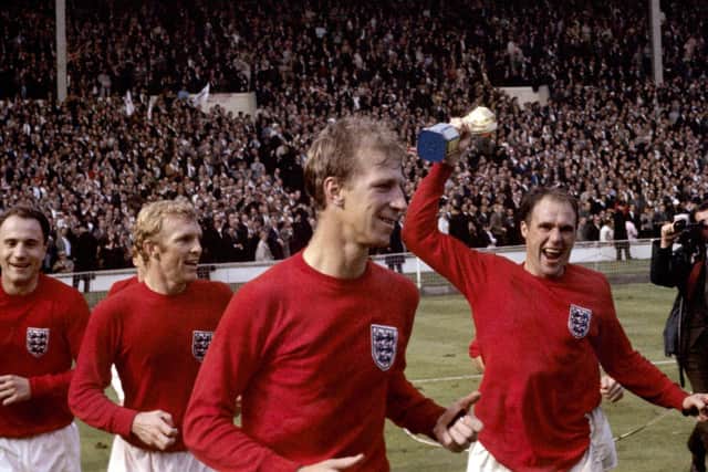 Jack Charlton after England's World Cup final victory over Germany in 1966