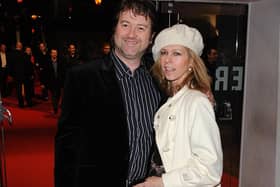 Kate Garraway with husband Derek Draper, who remains mostly unresponsive in hospital after a three-month battle with coronavirus. Pic: Time Ireland/PA Wire