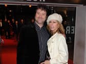 Kate Garraway with husband Derek Draper, who remains mostly unresponsive in hospital after a three-month battle with coronavirus. Pic: Time Ireland/PA Wire