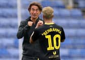 Brentford manager Thomas Frank (left) with Said Benrahma