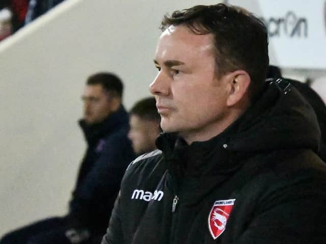 Morecambe manager Derek Adams