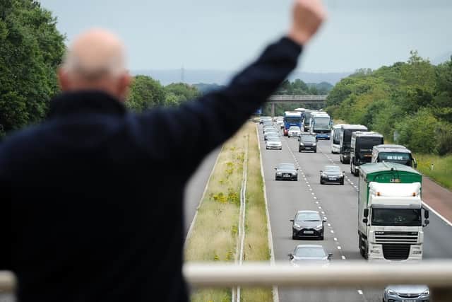 Support for coach drivers on the M55 heading to Blackpool