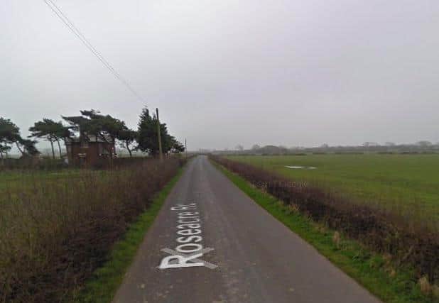 The roads around Roseacre Wood are narrow in parts - this stretch is close to the natural gas site near Elswick (image: Google)