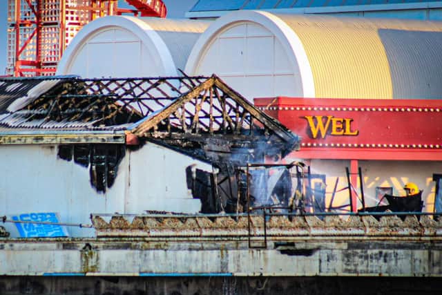 Firefighters were called to a blaze in a workshop at Blackpool's Central Pier at around 3.20am on Friday, July 17, 2020 (Picture: Gordon Head)