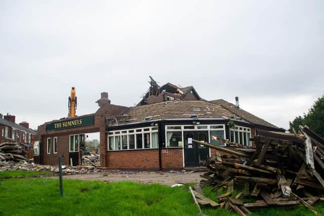 The Sumners being demolished