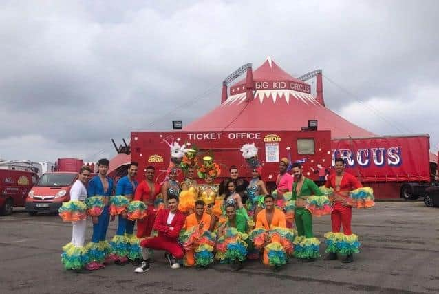 The Big Kid Circus on Morecambe prom