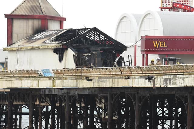 Fire damage at Central Pier