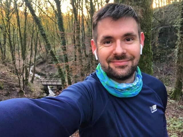 Julian Pletts, from Parbold, is kayaking coast to coast across the countrys canals to raise money for Alzheimers Society