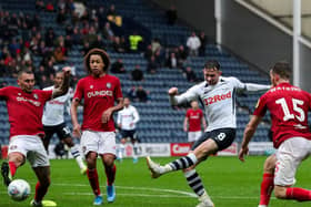 Preston midfielder Alan Browne in action against Bristol Cityat Deepdale in September