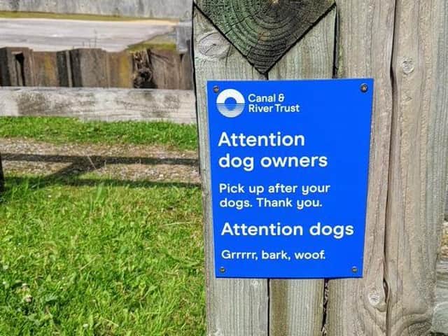 The humorous sign with a serious message photograph: Tony Worrall