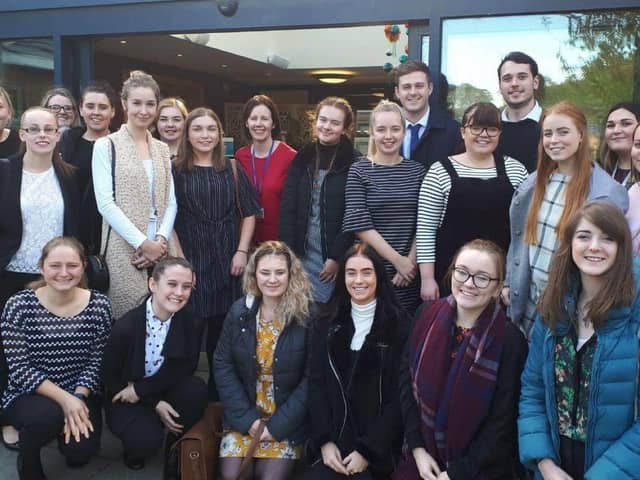 Members of the second-year BA (Hons) Primary Education (5-11): Inclusion with SEND QTS programme, University of Cumbria Lancaster campus