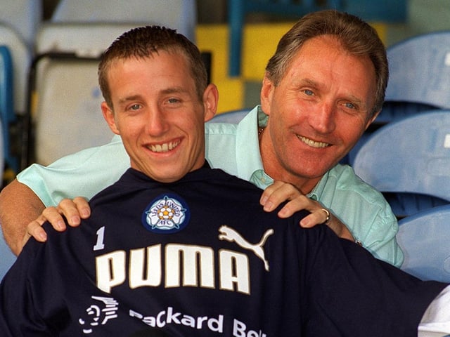 Howard Wilkinson welcomes Lee Bowyer to Elland Road.