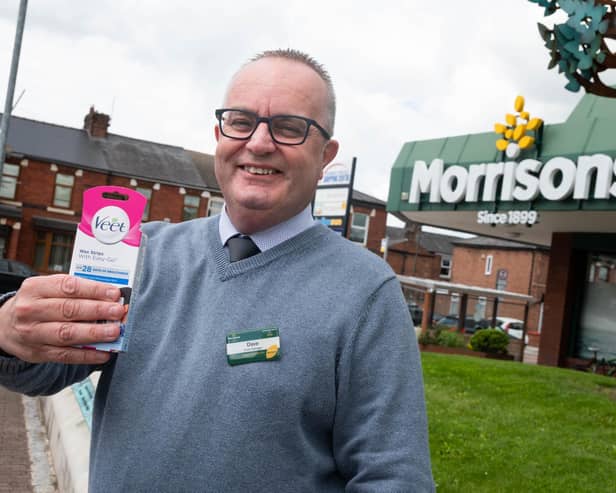 Dave Paris, manager of Morrisons Bamber Bridge, has agreed to have a leg waxif the store manages to raise500for children's cancercharity CLIC Sargent.