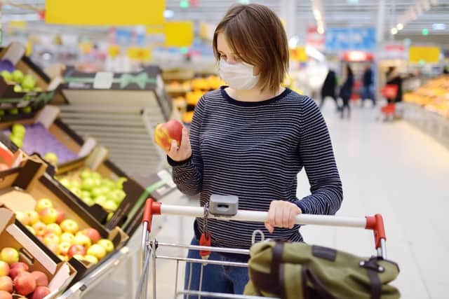 Face coverings are now compulsory in shops and supermarkets