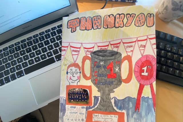The thankyou card