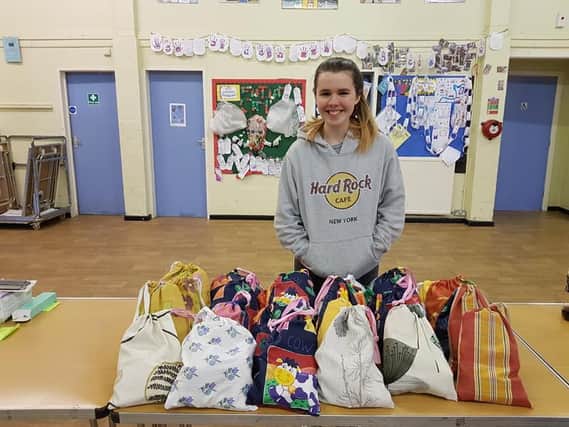 Nina Kennedy age 17 who is a member of the 1st Garstang Rangers and took on lead co-ordination distributing the comfort bags.