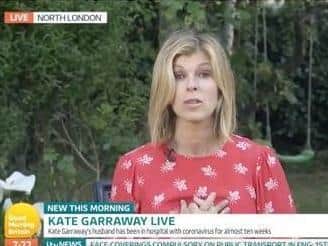 Garraway returned to Good Morning Britain last week after taking time off while her husband was in intensive care and told viewers that nurses had put the show on for Derek to try to stimulate a response. ITV/Good Morning Britain