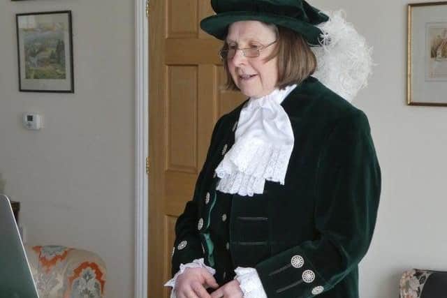 The High Sheriff being sworn in in a virtual ceremony earlier this year