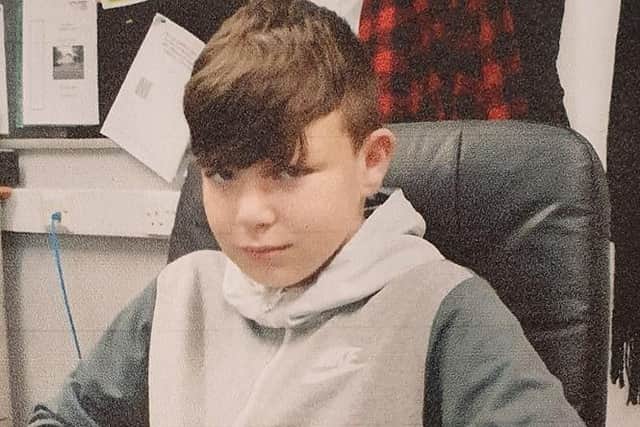 Lewis Collins (pictured) was last seen wearing a black hooded coat, black tracksuit bottoms and black trainers. (Credit: Lancashire Police)