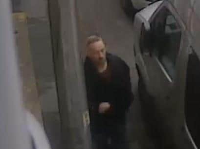 Police would like to speak to the man in the CCTV images in connection with the incident. (Credit: Lancashire Police)