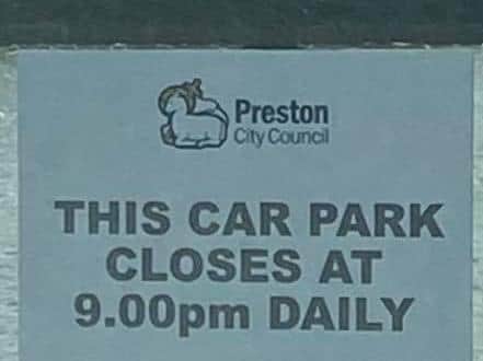 Preston City Council introduced a parking curfew at their car park, opposite Morrisons, at the docks