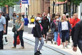 Most shoppers on Preston's high street