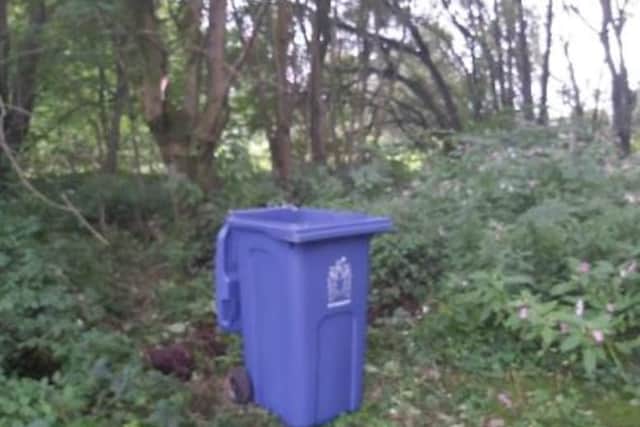 CCTV suggests Lindsays body was moved to the cemetery in a blue wheelie bin on Saturday, August 17. (Credit: Lancashire Police)
