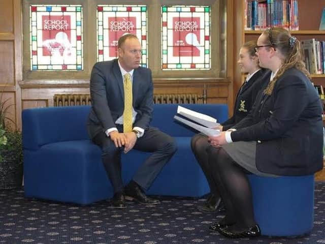 KGS head Daniel Berry was interviewed by pupils