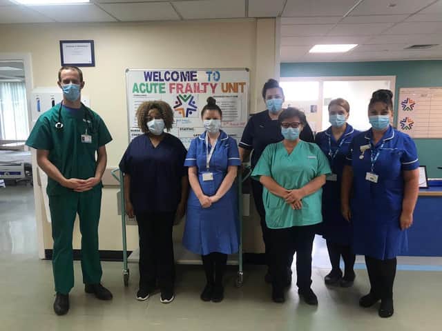 Staff at the new Acute frailty unit