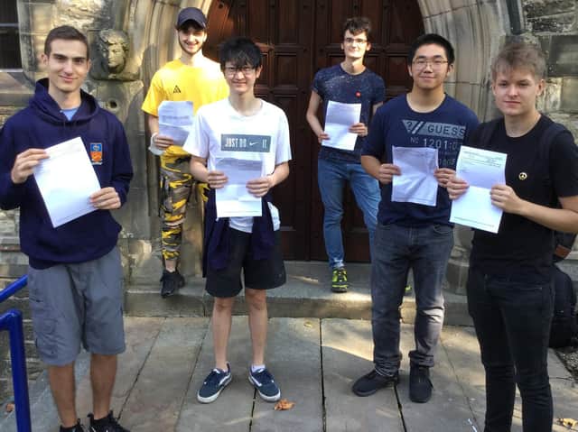 LRGS sixth formers celebrate their allotted A Level grades