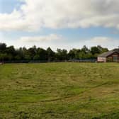 The site of the forthcoming Co-op store on Merry Trees Lane in Cottam - and the Cottam Community Centre which will sit alongside it