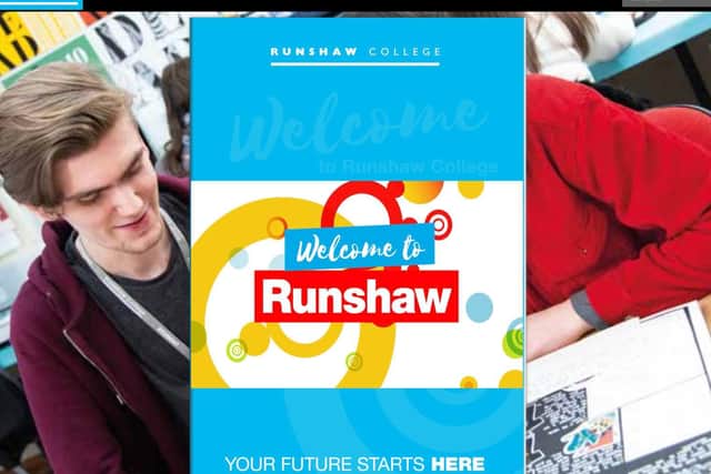 Runshaw College's amazing new e-prospectus with video and web links
