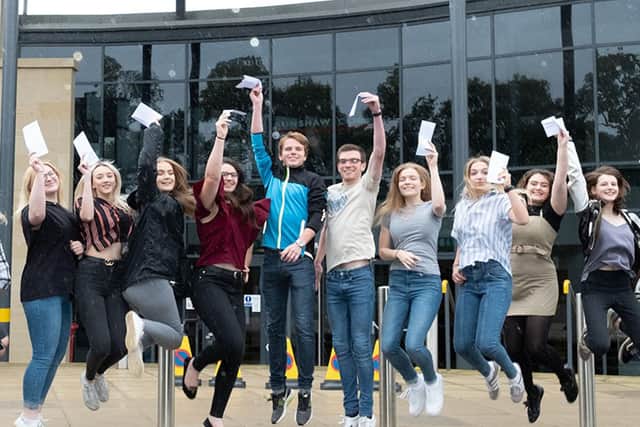 Celebrating top results at 'outstanding' Runshaw College