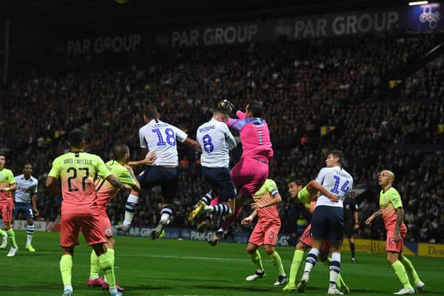 Preston take on Manchester City at Deepdale in the third round of the Carabao Cup last season