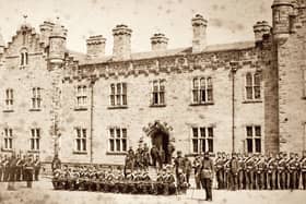 The 1st Battalion of the Royal Lancashire Militia pictured in the 1860s. Several black soldiers served with the regiment