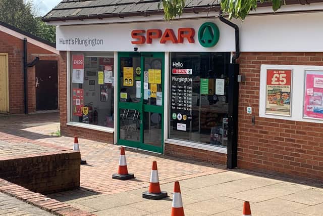 Outside the spar, where people are said to gather
