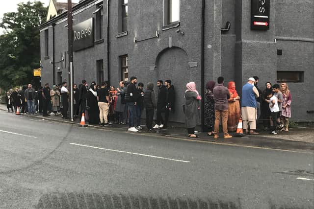 Recent queues outside the restaurant