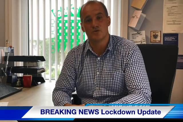 Jake Berry, MP for Rossendale and Darwen, has confirmed the changes in lockdown in a video message today (August 21). Pic: Jake Berry MP