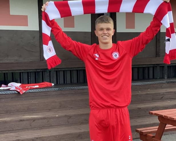 Longridge Town's new signing Jacob Ridings