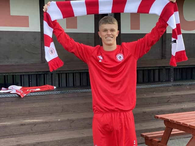 Longridge Town's new signing Jacob Ridings