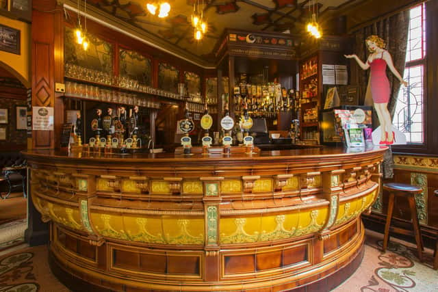 The pub's famed bar